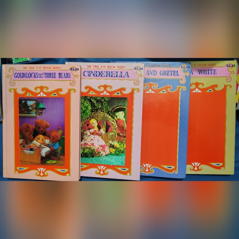 Vintage My Tiny 3-D Book Series Set